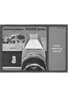 Mamiya Sekor 500 TL manual. Camera Instructions.